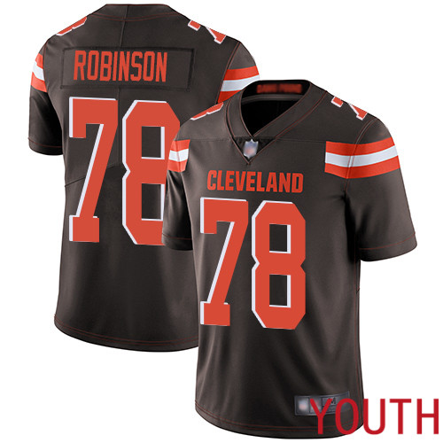 Cleveland Browns Greg Robinson Youth Brown Limited Jersey 78 NFL Football Home Vapor Untouchable